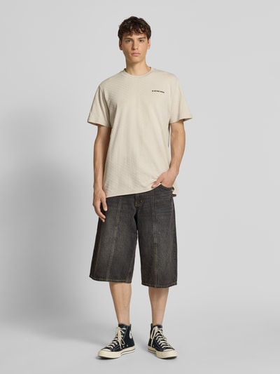 G-Star Raw Loose Fit T-Shirt mit Rundhalsausschnitt Offwhite 1