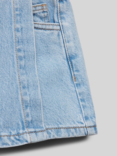 Mango Jeansshorts mit Knopfverschluss Hellblau 2