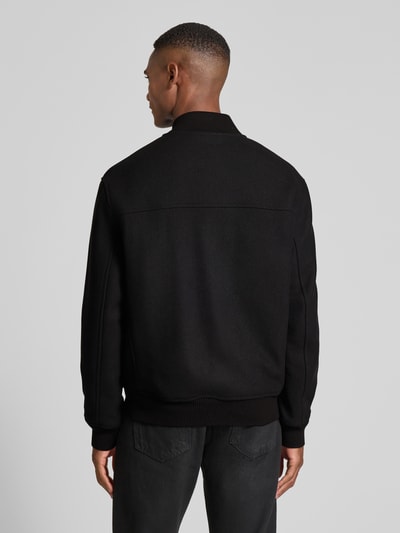 SELECTED HOMME Regular fit bomberjack van wolmix, model 'JENS' Zwart - 5