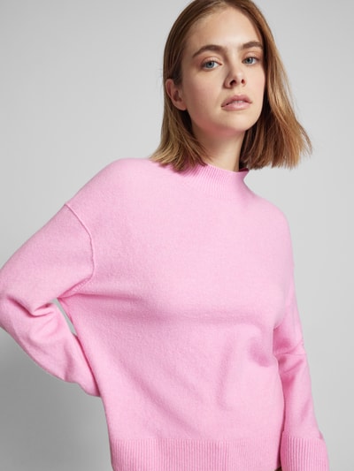 Marc O'Polo Denim Gebreide pullover met opstaande kraag Roze - 3