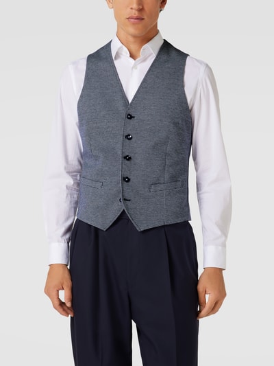 MCNEAL Gilet met all-over motief Blauw - 4