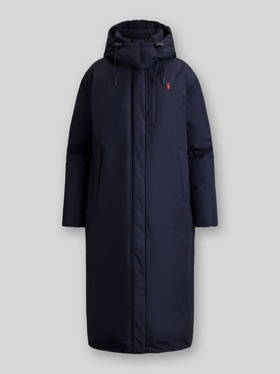 Produktfoto, lange jas Regular Fit Mantel aus katoenmix van Polo Ralph Lauren voor Dames in donkerblauw met gladde textuur