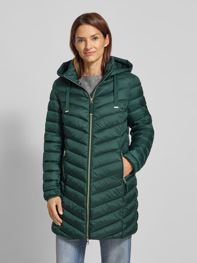 Christian Berg Woman Selection Steppmantel mit Kapuze Dunkelgruen 4