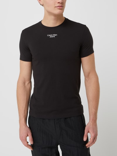 Calvin Klein Jeans T-Shirt aus Baumwolle Black 4