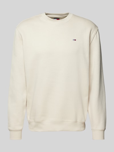 Tommy Jeans Sweatshirt mit Label-Stitching Beige 2