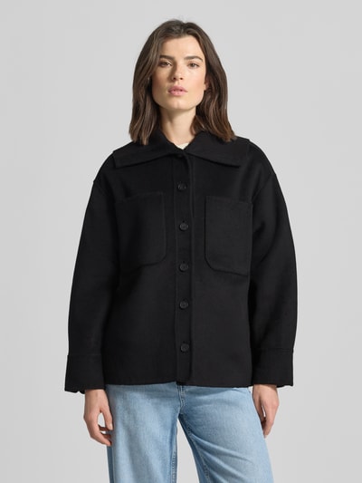 OPUS Kurtka z kieszeniami na piersi model ‘Josia’ Czarny 4