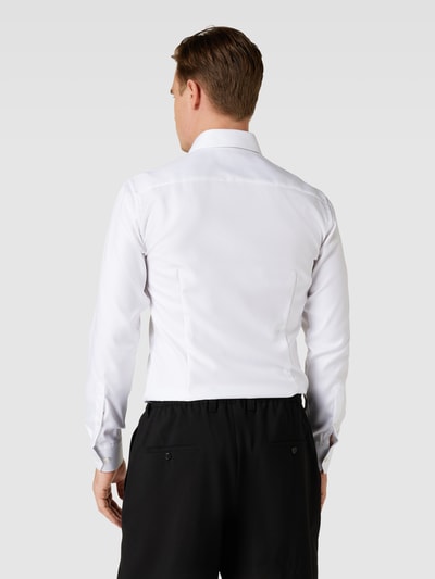 Eton Koszula biznesowa o kroju slim fit z fakturowanym wzorem Biały 5