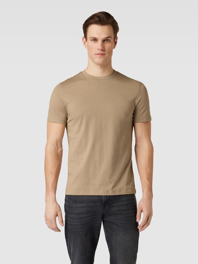 Strellson T-shirt met ronde hals en korte mouwen Beige - 4