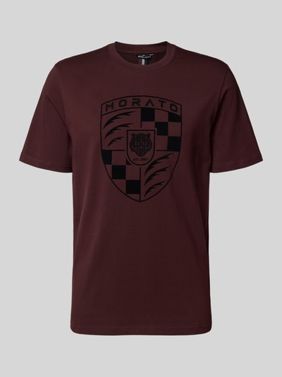 Antony Morato T-shirt met labelprint Bordeaux - 2