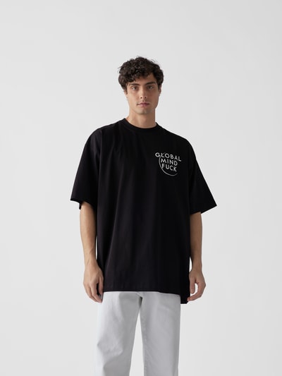 VETEMENTS T-Shirt mit Statement-Prints Black 4