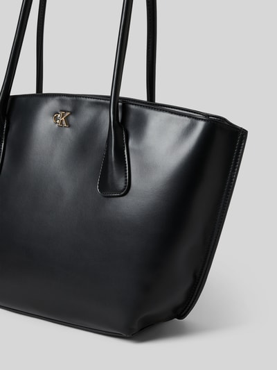 CK Calvin Klein Tote bag met logodetail, model 'Dome' Zwart - 3