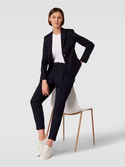 BOSS Stoffhose mit Hakenverschluss Modell 'Tetida' Marine 1