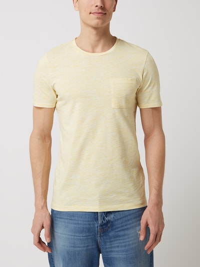 JOOP! Jeans T-shirt met borstzak  Lichtgeel - 4