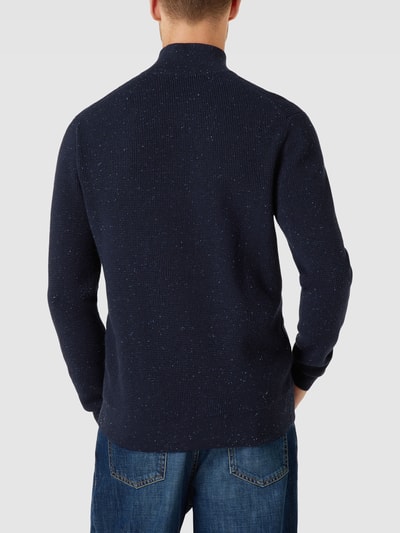 Mango Strickpullover mit Reißverschluss Modell 'nizap' Marineblau 5