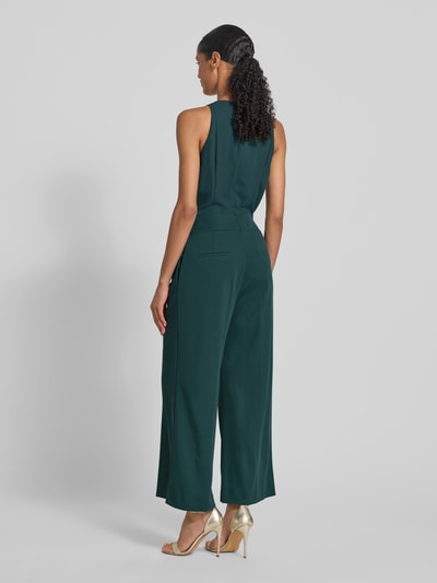 V.M. Jumpsuit met strikceintuur Donkergroen - 5