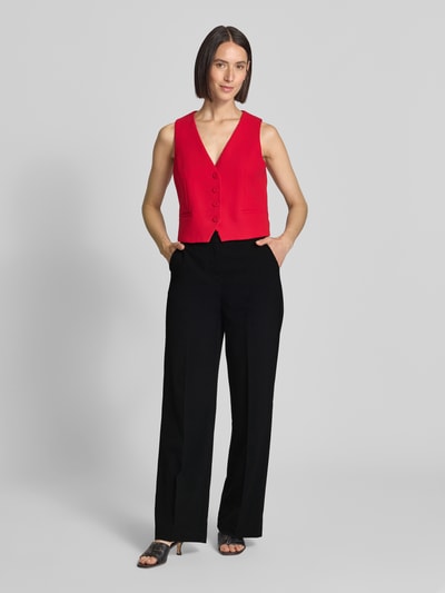 B.Young Straight fit pantalon met persplooien, model 'DANTA' Zwart - 1