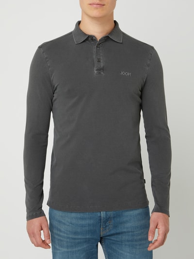 JOOP! Collection Poloshirt met lange mouwen, model 'Amatos' Zwart - 4