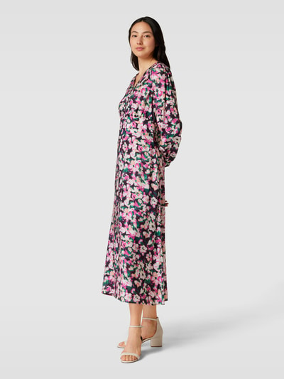 FREE/QUENT Maxi-jurk met all-over motiefprint, model 'Caisa' Felroze - 1