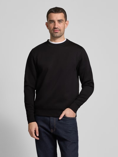 Casual Friday Sweatshirt mit gerippten Abschlüssen Modell 'Sebastian' Black 4