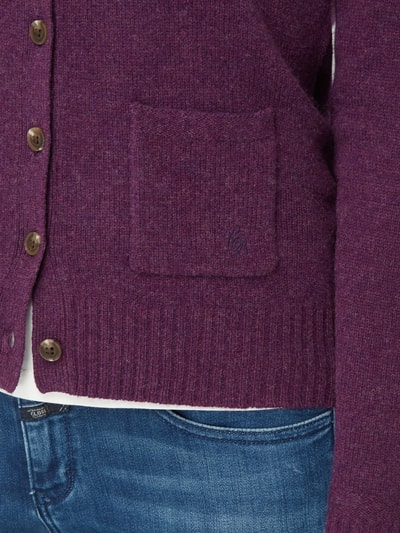 Christian Berg Woman Cardigan aus Merinowolle  Purple Melange 5