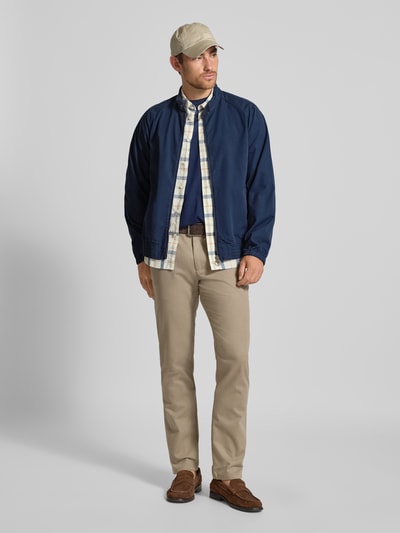 Barbour Regular Fit Blouson aus reiner Baumwolle Jeansblau 1