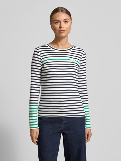 Marc Cain Shirt met lange mouwen en labeldetail Groen - 4