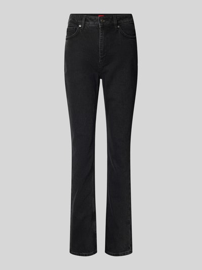 HUGO Slim Fit Jeans aus Baumwoll-Mix Modell 'GRITRIA_1' Anthrazit 2