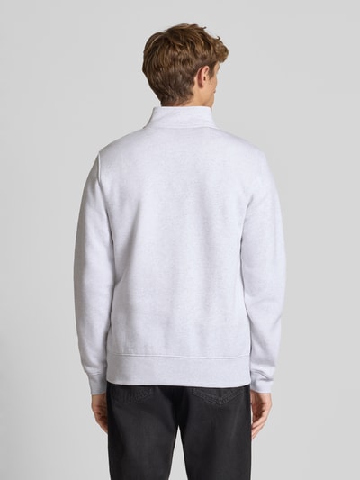 Only & Sons Regular Fit Troyer aus Baumwoll-Mix Modell 'CERES' Hellgrau Melange 5