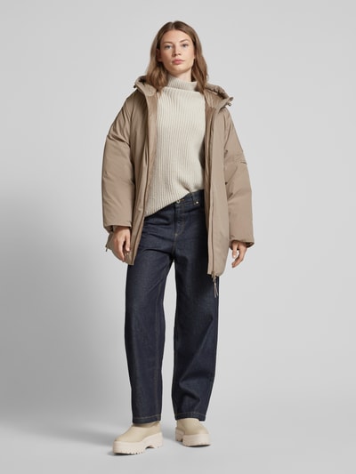 MaxMara Leisure Jacke mit Leistentaschen Modell 'CAPSULA' Taupe 1