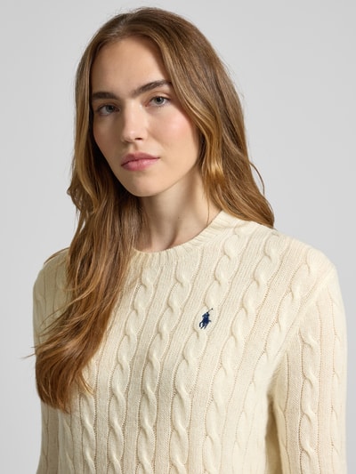 Polo Ralph Lauren Wolen pullover van een mix van lanawol en kasjmier Zand - 3