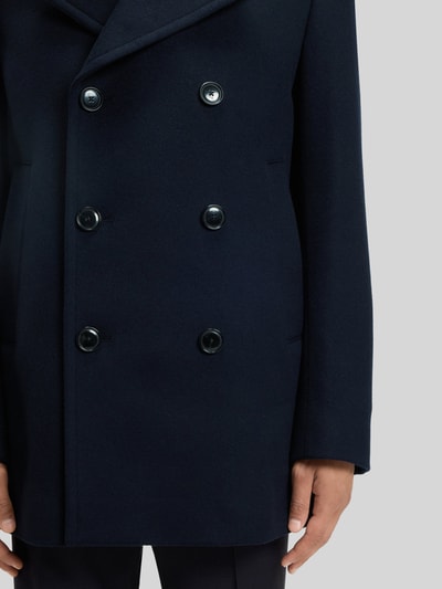 BOSS Slim Fit Trenchcoat aus Woll-Kaschmir-Mix Modell 'HYDE' Marine 6