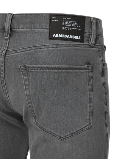 Armedangels Extra slim fit jeans met stretch, model 'Jaari'  Middengrijs - 3