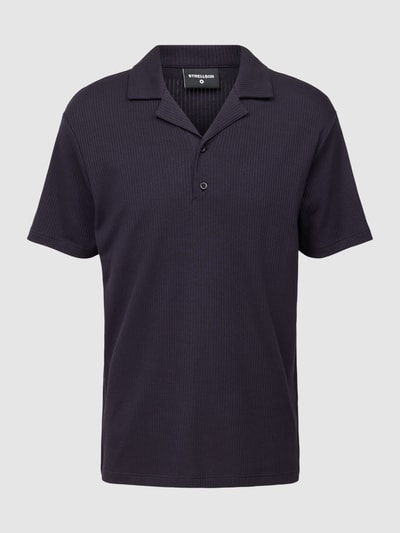 Strellson Poloshirt in unifarbenem Design Marine 2