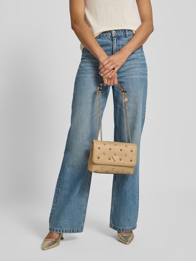 Guess Handtasche mit Ziersteinbesatz Modell 'GIULLY II' Beige 1