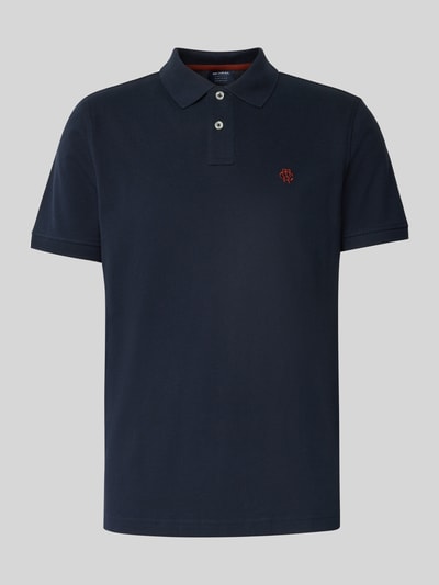 MCNEAL Poloshirt met labelstitching Donkerblauw - 2