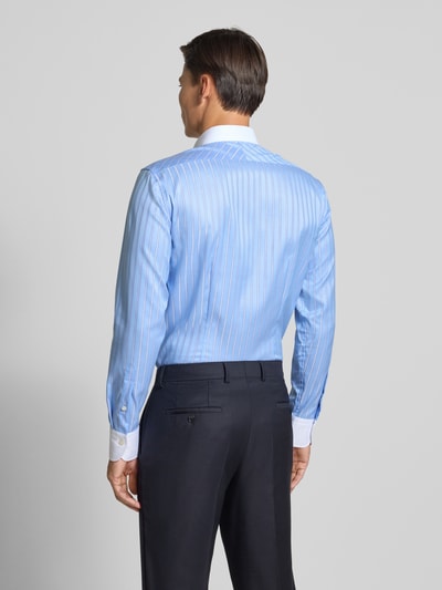 OLYMP SIGNATURE SLIM FIT Koszula biznesowa o kroju slim fit z kołnierzykiem typu cutaway model ‘Sano’ Błękitny 5