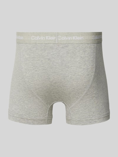 Calvin Klein Underwear Trunks mit Label-Bund im 3er-Pack Hellgrau 3