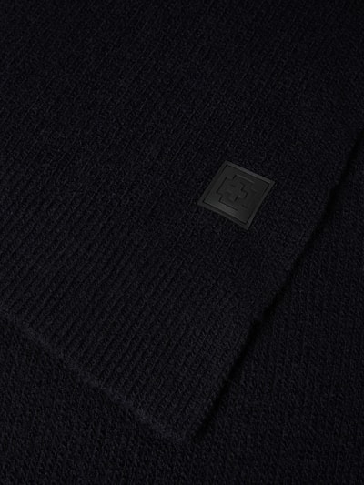 Strellson Schal mit Label-Patch Modell 'Loras' Anthrazit 2