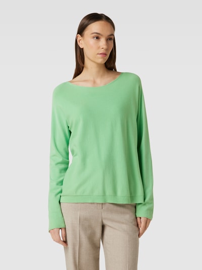 Rich & Royal Gebreide pullover met ronde hals Groen - 4