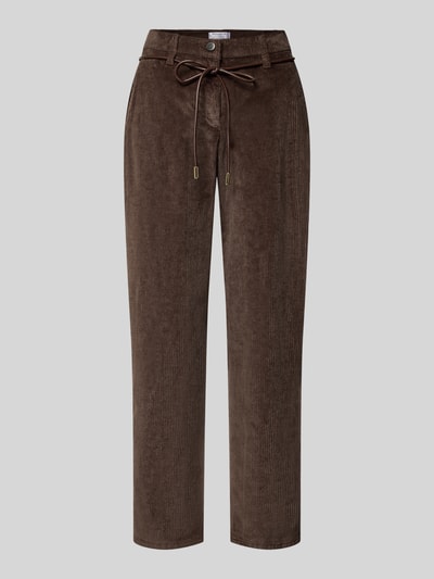 Raphaela By Brax Comfort Fit Weite Hose aus Baumwoll-Modal-Mix Modell 'Carrie' Dunkelbraun 2