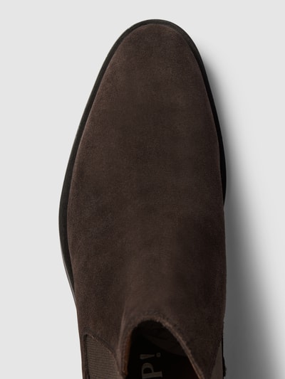JOOP! SHOES Chelsea boots met rubberen inzetten Middenbruin - 4