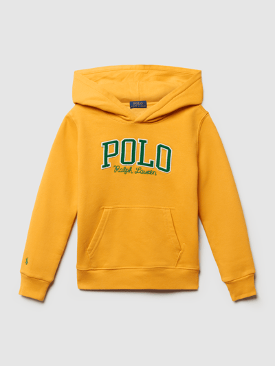 Polo Ralph Lauren Kids Hoodie met labelstitching Mosterdgeel - 1