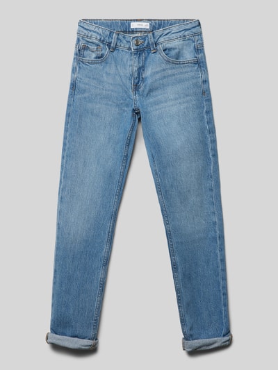 Mango Slim Fit Jeans im 5-Pocket-Design Modell 'yoke' Blau 1