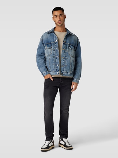 Jack & Jones Slim fit jeans in 5-pocketmodel, model 'GLENN' Zwart - 1