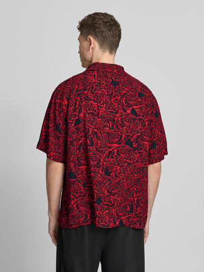 HUGO Relaxed Fit Freizeithemd aus reiner Viskose Modell 'ESPINO' Rot 5