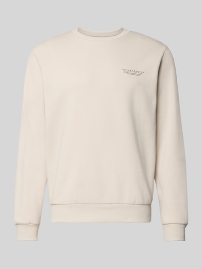 Jack & Jones Sweatshirt mit Label-Print Beige 2