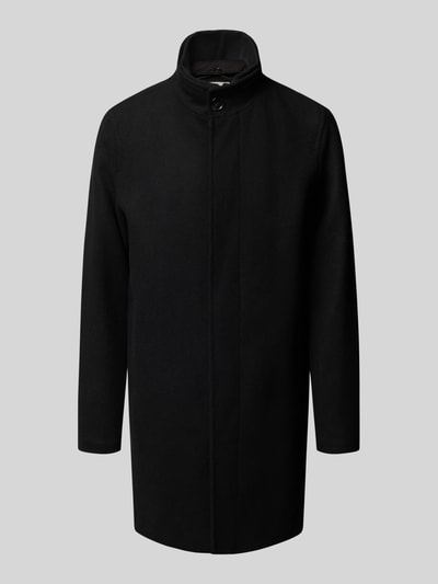Jack & Jones Premium Mantel aus Woll-Mix mit Stehkragen und Eingrifftaschen Black 2