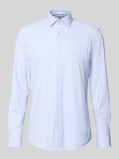 Jake*s Slim Fit Business-Hemd mit Kentkragen Bleu 1