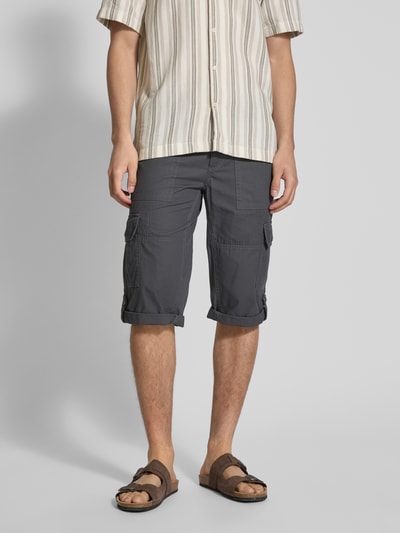Christian Berg Men Bermuda met cargozakken Donkergrijs - 4