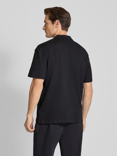 MCNEAL Regular fit poloshirt met korte ritssluiting Zwart - 5
